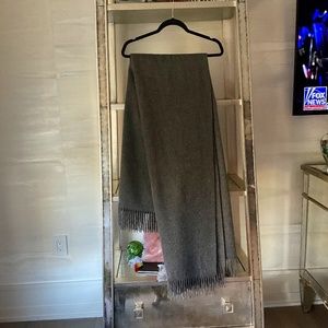 Sumptuous 100%Cashmere Shawl Throw.  It’s thick, large and amazingly soft.